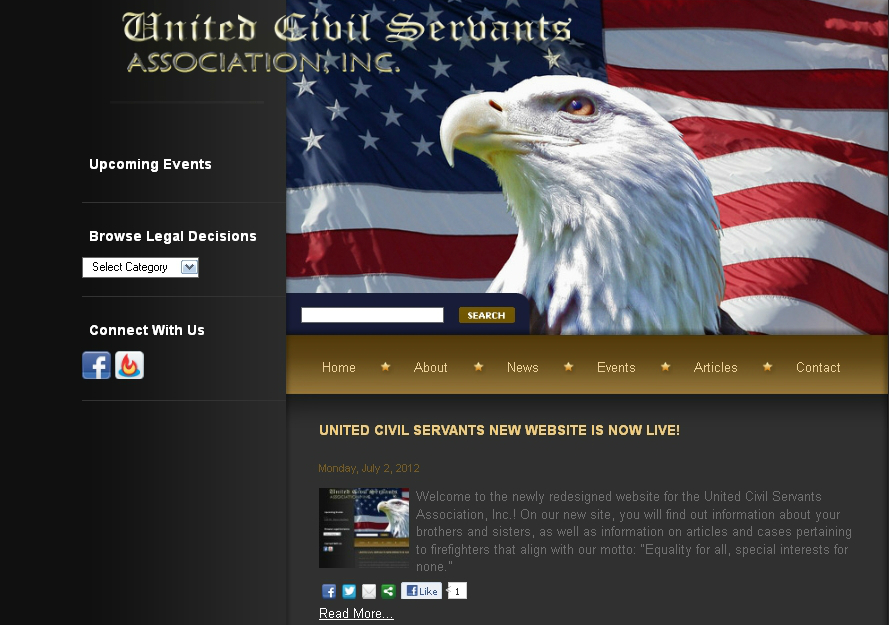 Check Out the New Muse Designed United Civil Servants’ Website!