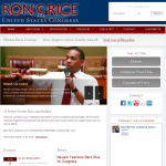 Ron Rice for Congress 2012 | Website by Muse Marketing Group