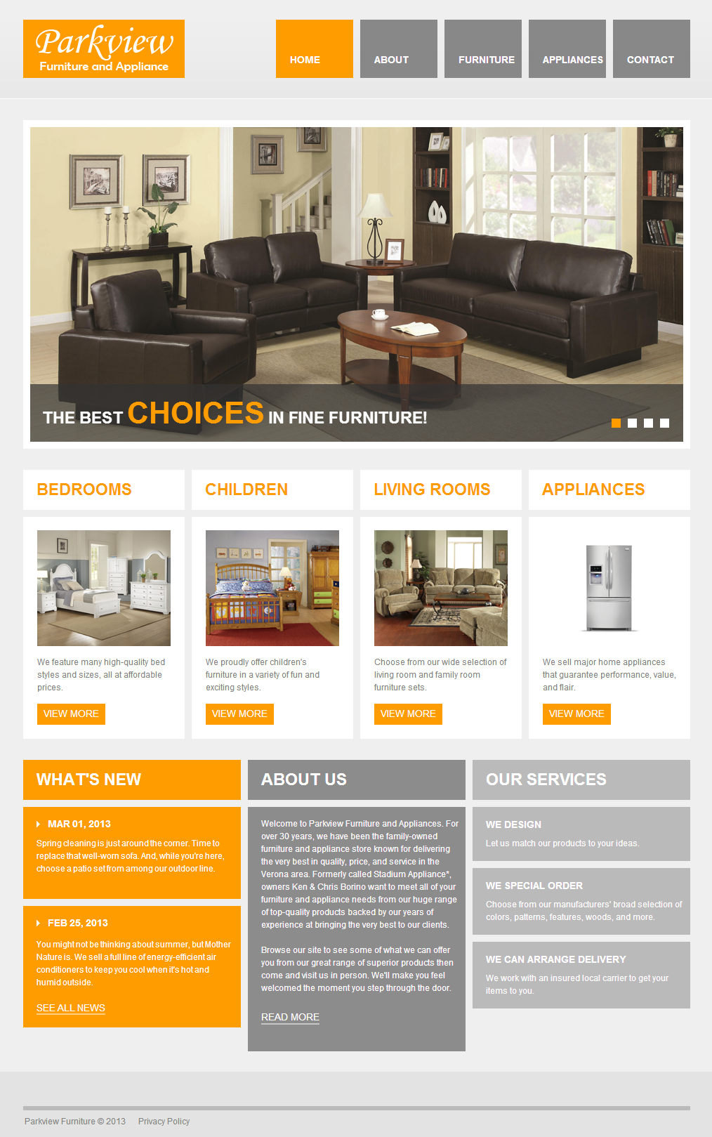Muse Marketing thrills another client with a gorgeous new website - Parkview Furniture
