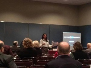 Our own Angela Anemoyanis who was a speaker on a professional panel discussion on “Utilizing Social Media and Promoting Business Improvement Districts. | The Muse Marketing Group