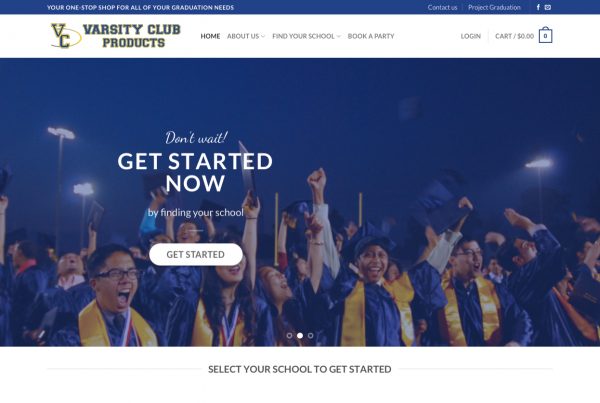 Varisty Club Products - Website - 2019